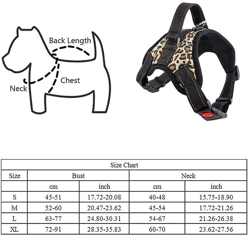 Foto 2 pulgar | Chaleco Acolchado Para Perros Con Correa En El Pecho Con Estampado De Leopardo Ajustable - Venta Internacional.