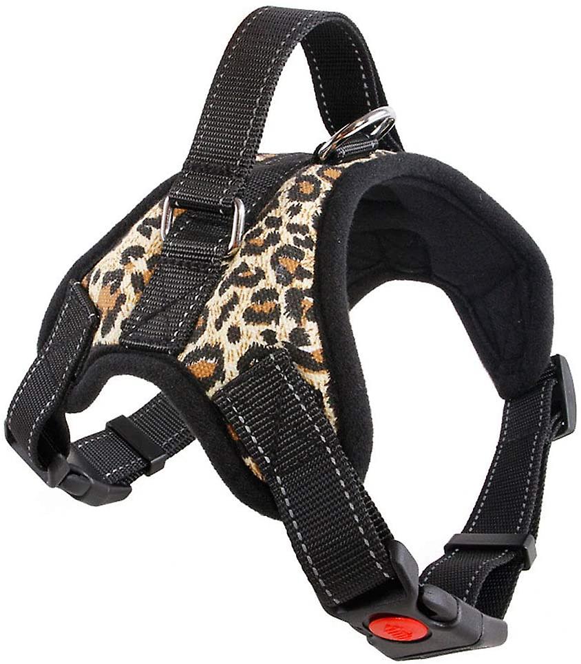 Foto 5 pulgar | Chaleco Acolchado Para Perros Con Correa En El Pecho Con Estampado De Leopardo Ajustable - Venta Internacional.