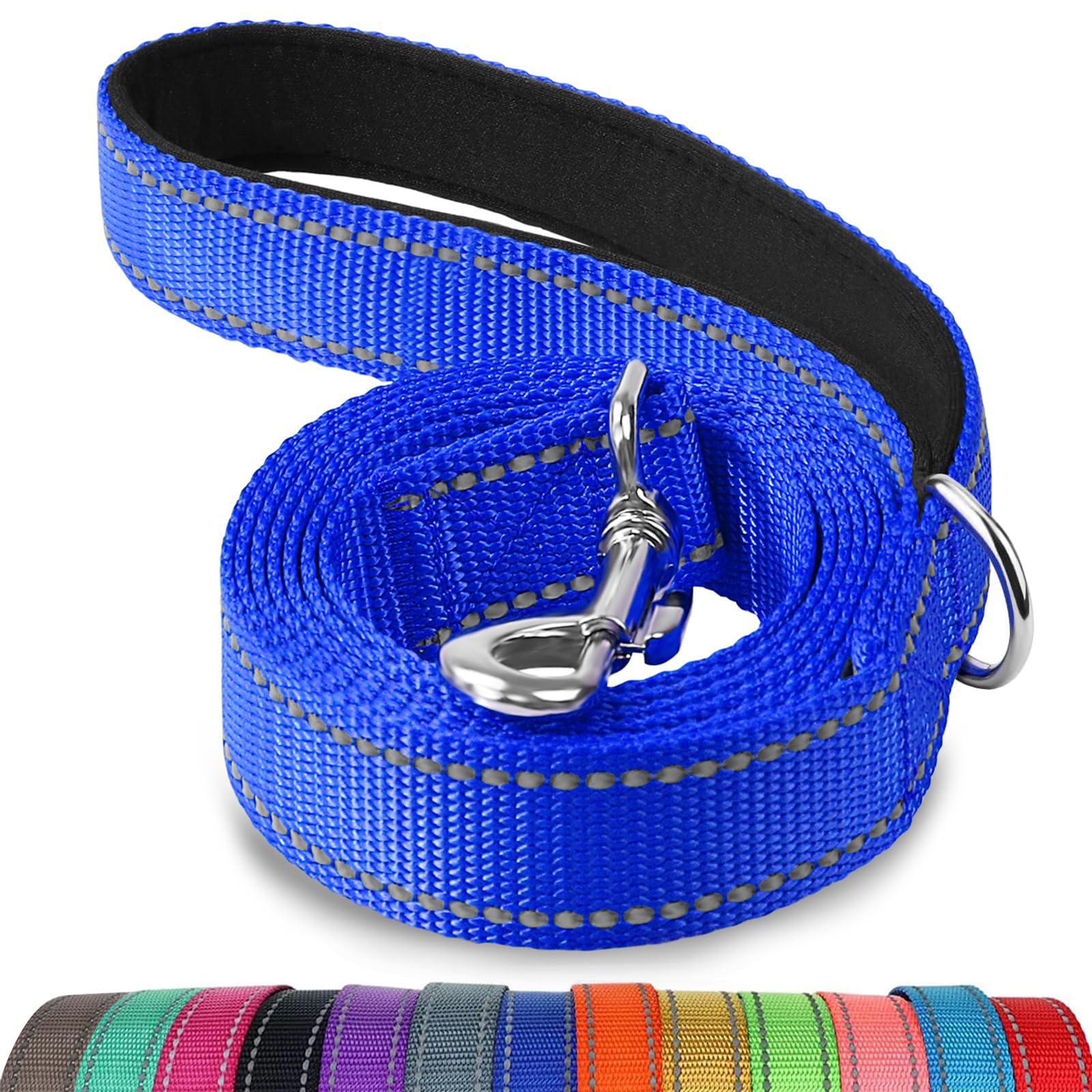 Correa Para Perros Joytale De Nailon Reflectante De Doble Cara, 6 Pies/1,8 M - Venta Internacional.