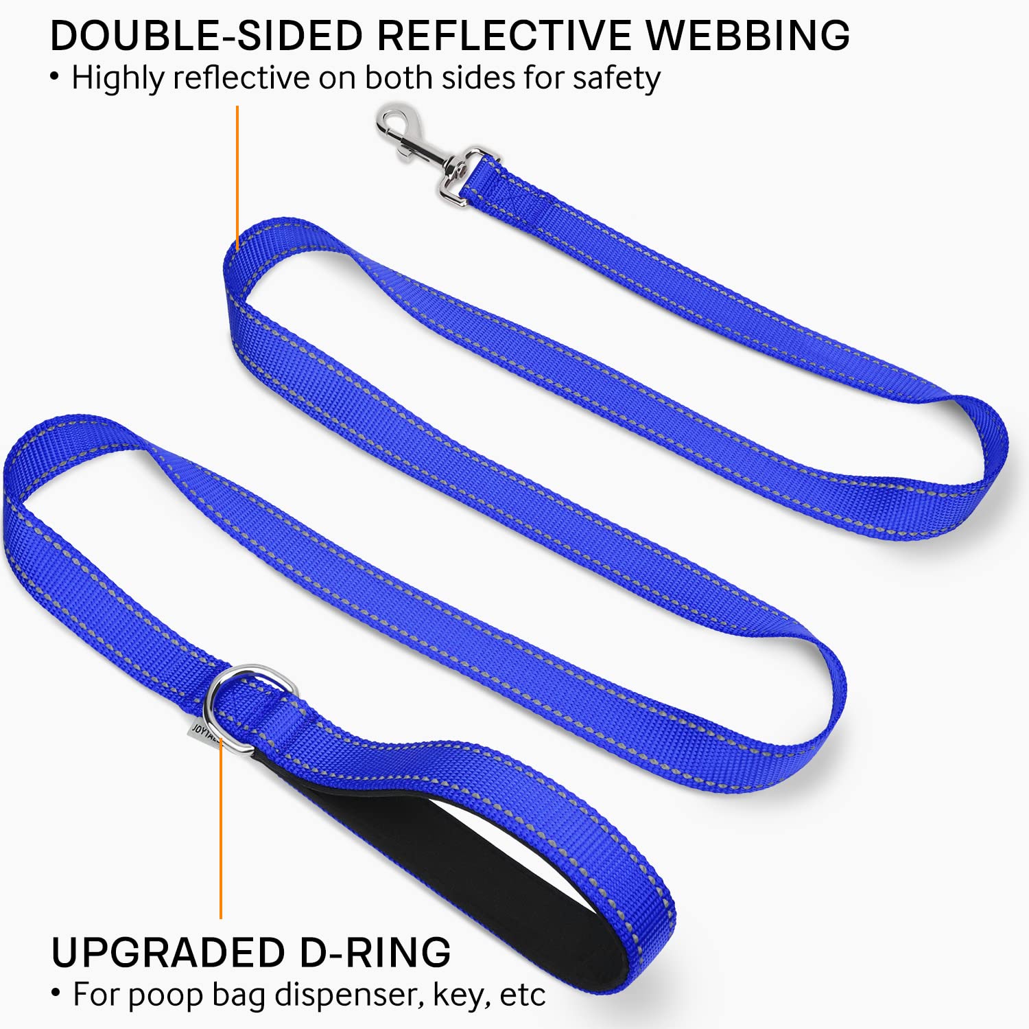 Foto 3 pulgar | Correa Para Perros Joytale De Nailon Reflectante De Doble Cara, 6 Pies/1,8 M - Venta Internacional.