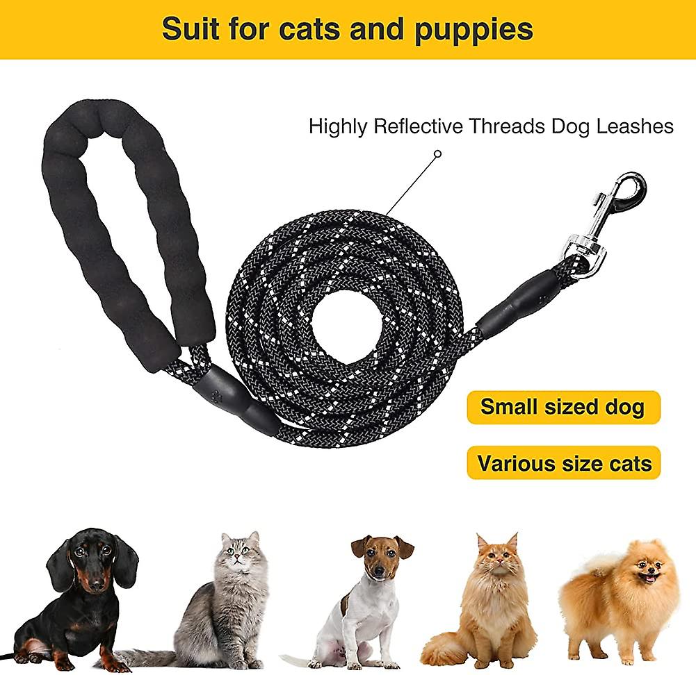 Foto 5 pulgar | Cuerda De Correa Para Perros De 1,5 M, Paquete De 2 Con Asa Acolchada Para Pequeños Y Medianos - Venta Internacional.