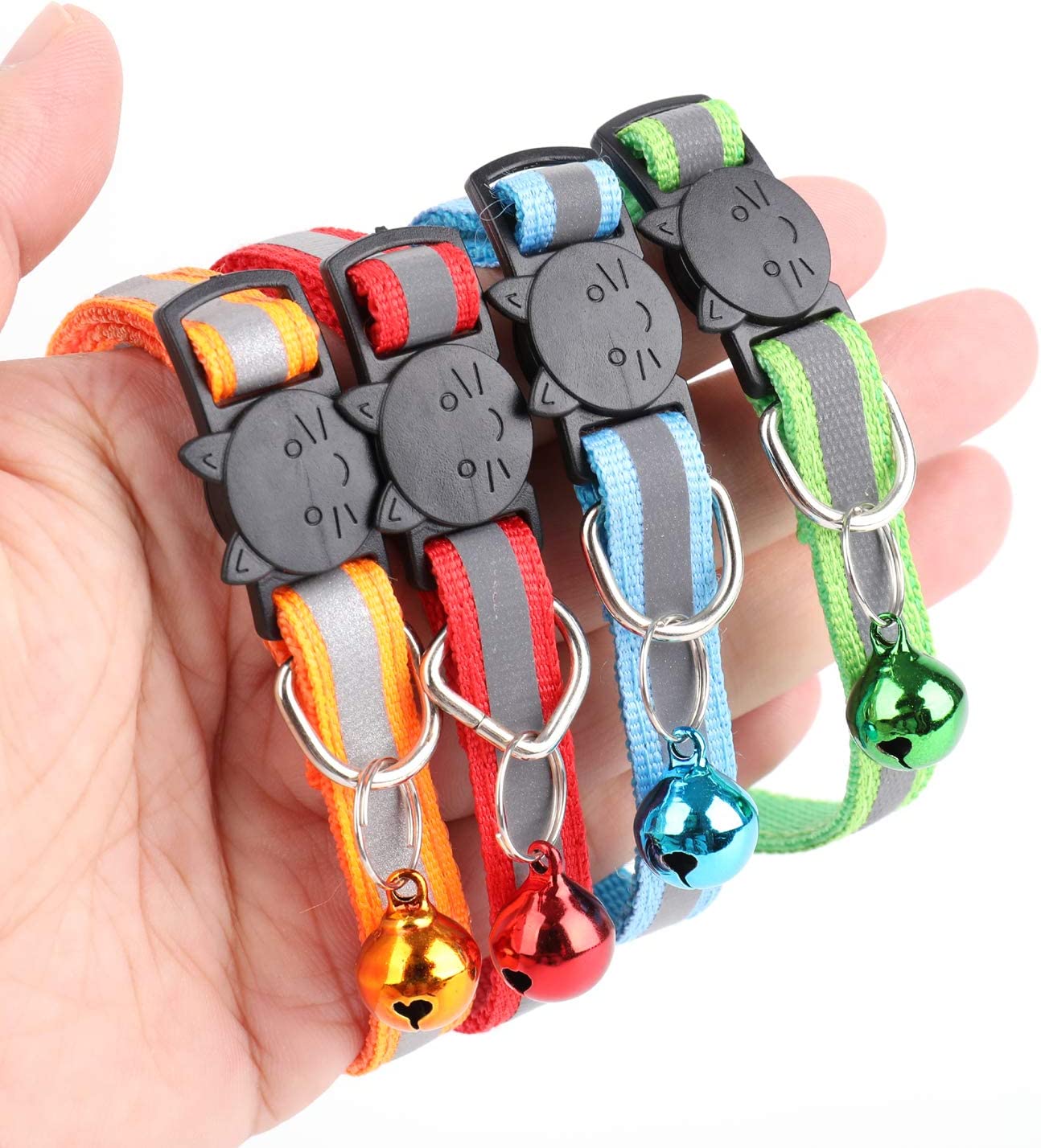 Foto 4 pulgar | Juego De Collares Para Gatos Jieyou Reflectantes Y Ajustables, 12 Piezas - Venta Internacional.