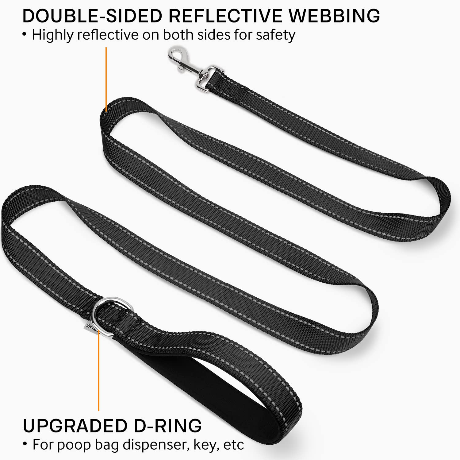 Foto 3 pulgar | Correa Para Perros Joytale De Nailon Reflectante De Doble Cara, 6 Pies - Venta Internacional.