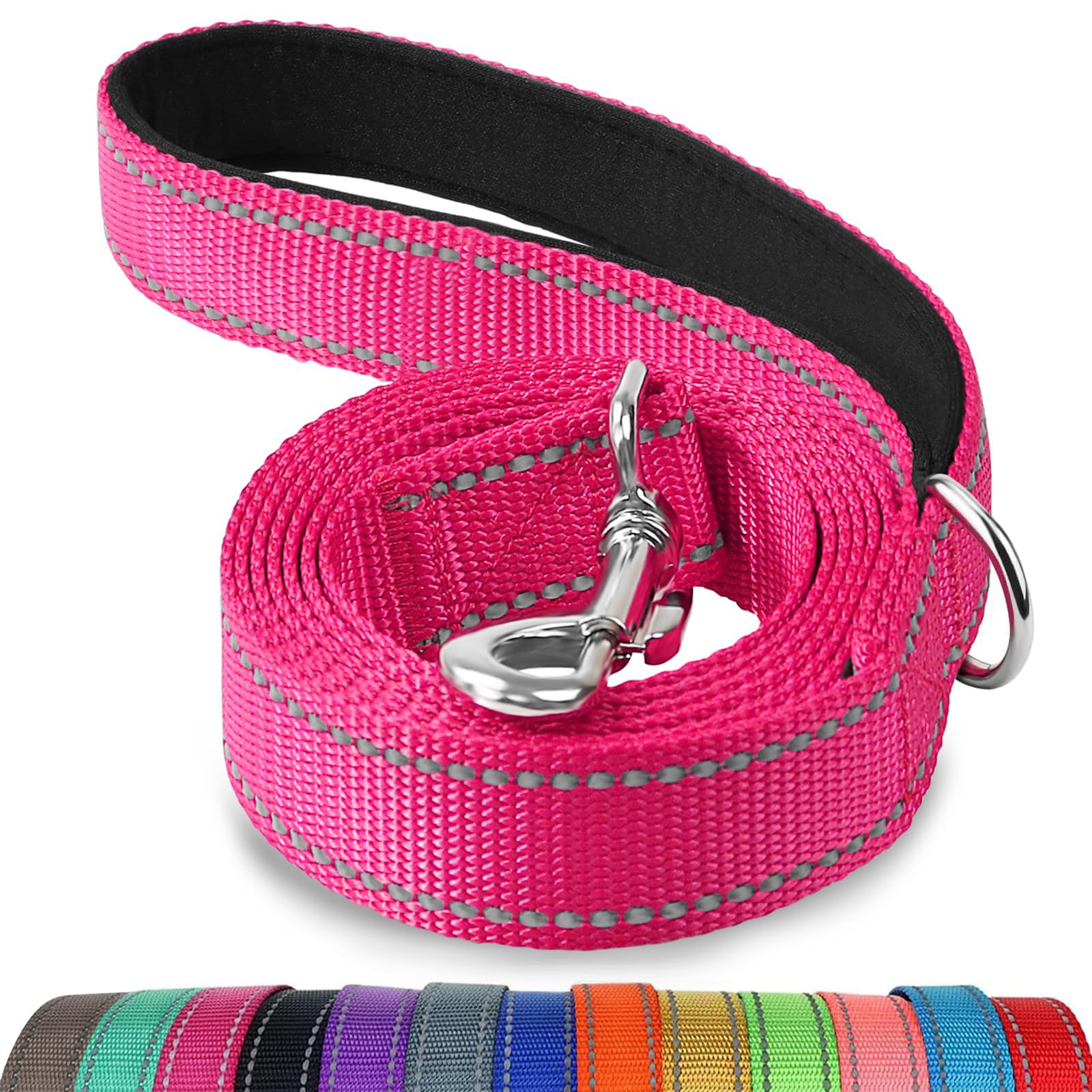 Correa Para Perros Joytale De Nailon Reflectante De Doble Cara, 4 Pies - Venta Internacional.