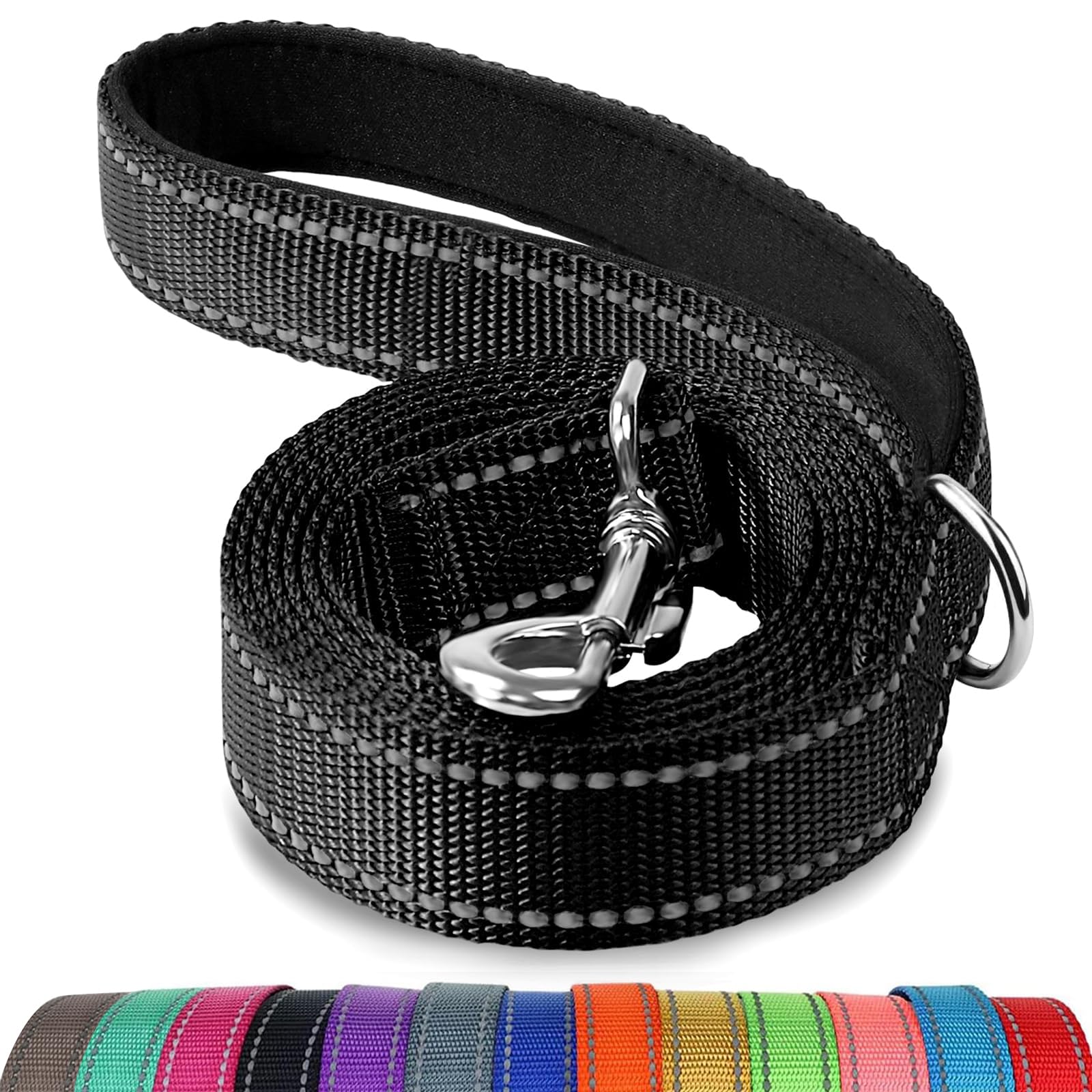 Correa Para Perros Joytale De Nailon Reflectante De Doble Cara, 4 Pies - Venta Internacional.