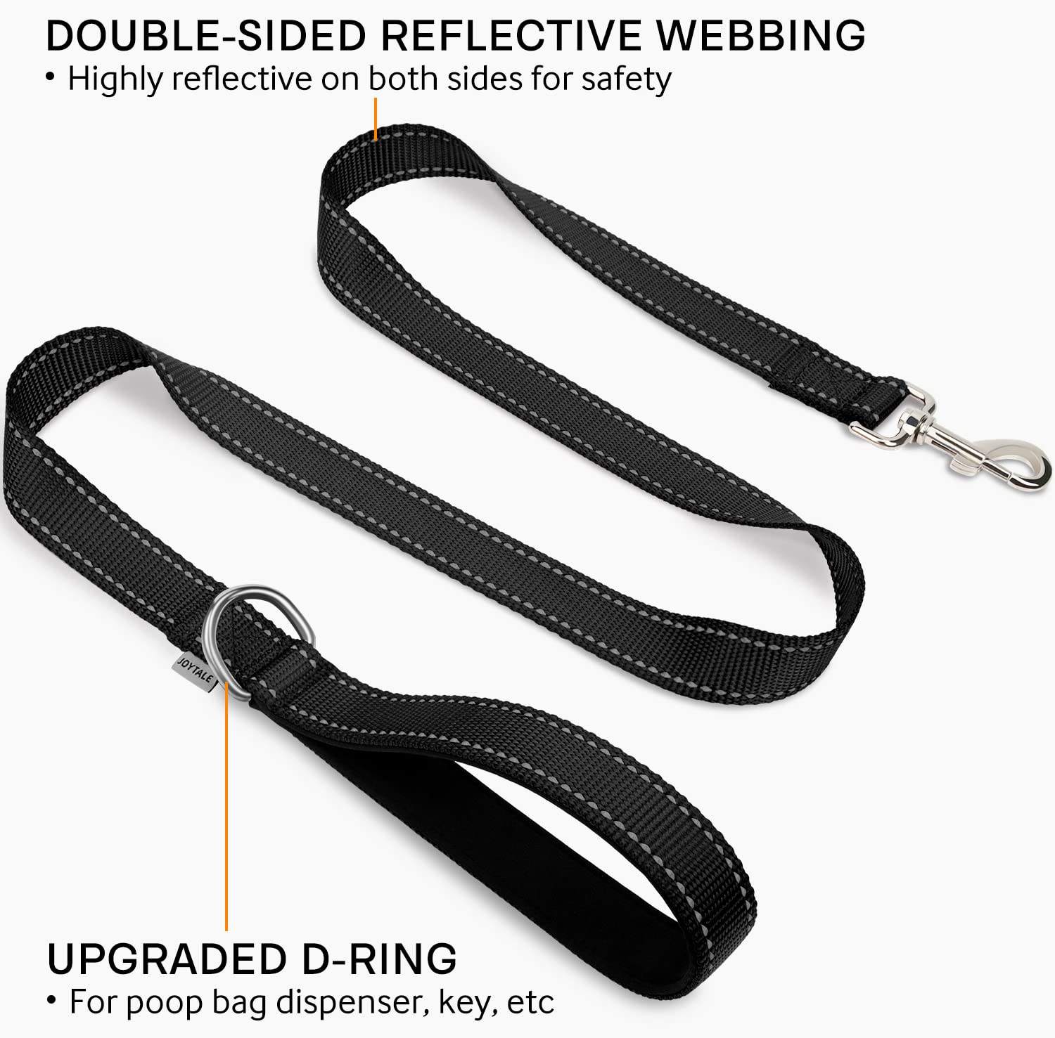 Foto 3 pulgar | Correa Para Perros Joytale De Nailon Reflectante De Doble Cara, 4 Pies - Venta Internacional.