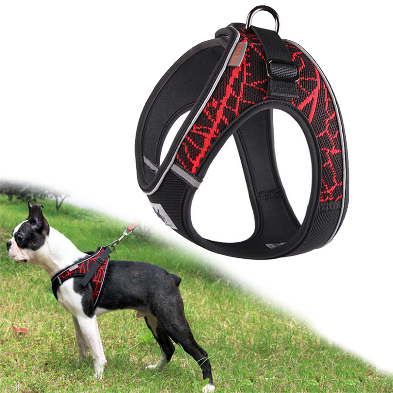 Arnés Para Perros Sanlin Beans Reflectante, Sin Tirones, Para Perros Pequeños Y Medianos - Venta Internacional.