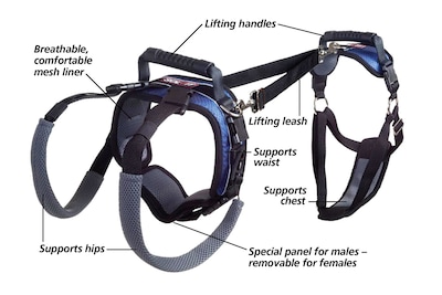 Foto 3 | Arnés De Soporte Petsafe Carelift De Cuerpo Completo Para Perros Grandes - Venta Internacional.