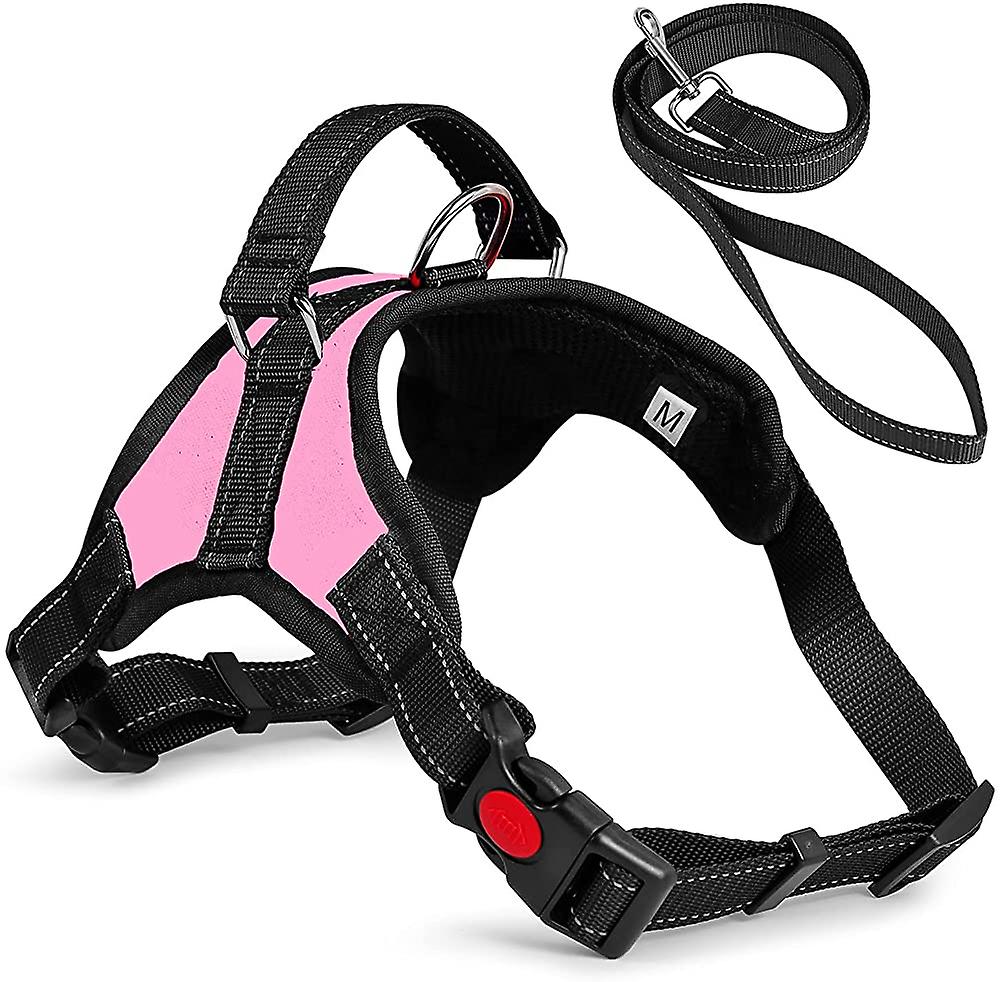 Foto 4 pulgar | Chaleco Para Perro Con Asa Y Correa Huoguo Rosa Talla M - Venta Internacional.
