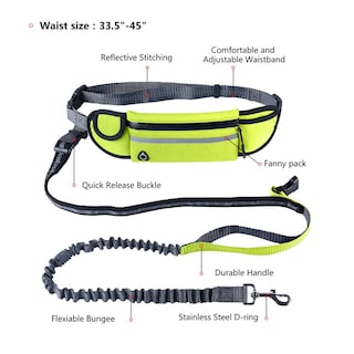 Foto 3 | Correa Para Perro Hands Free, Reflectante, Impermeable, Para Tamaño Mediano Y Grande - Venta Internacional.