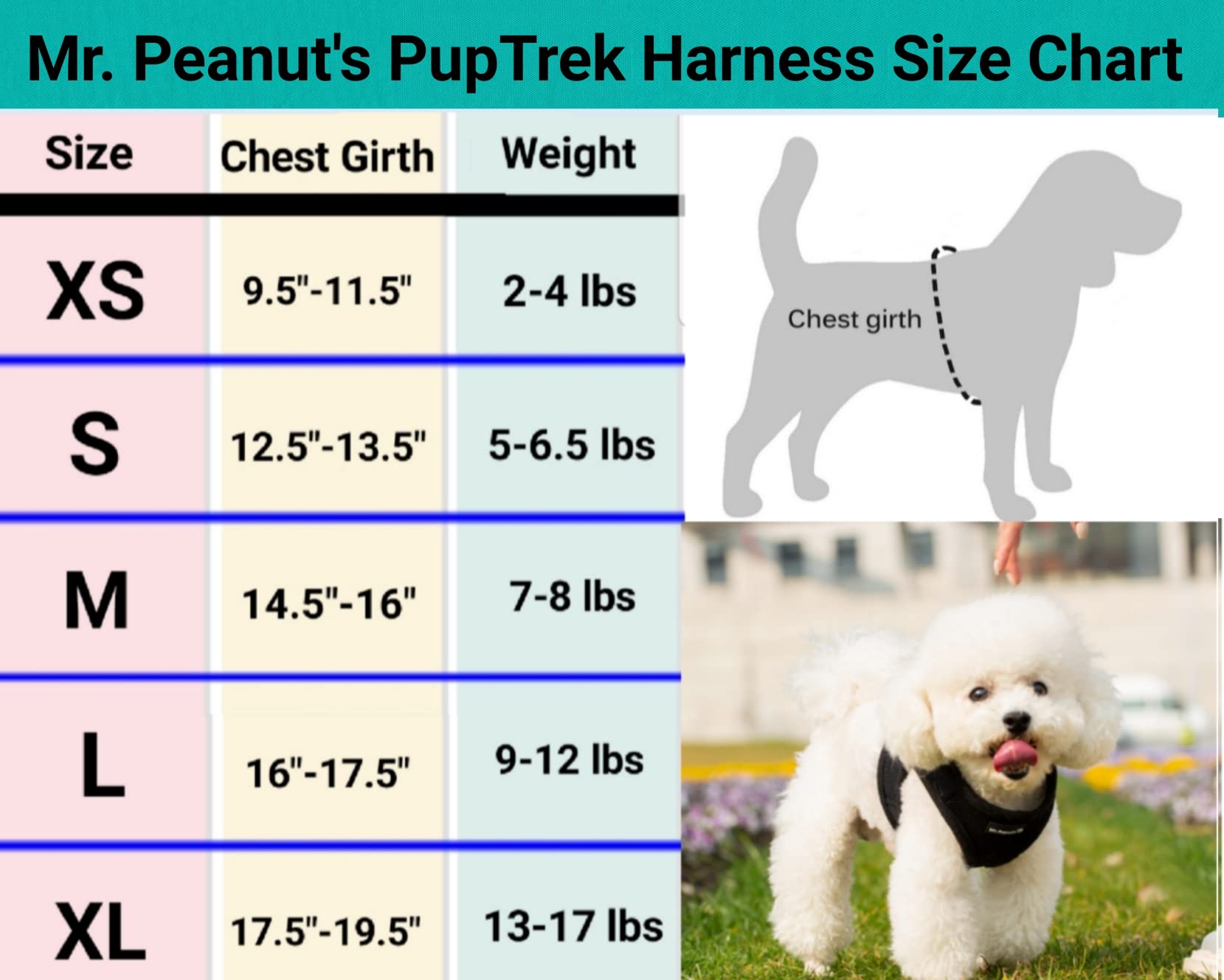 Foto 3 pulgar | Mr. Peanut's Puptrek Small Dog/cat Soft Mesh Step En Harne - Venta Internacional.