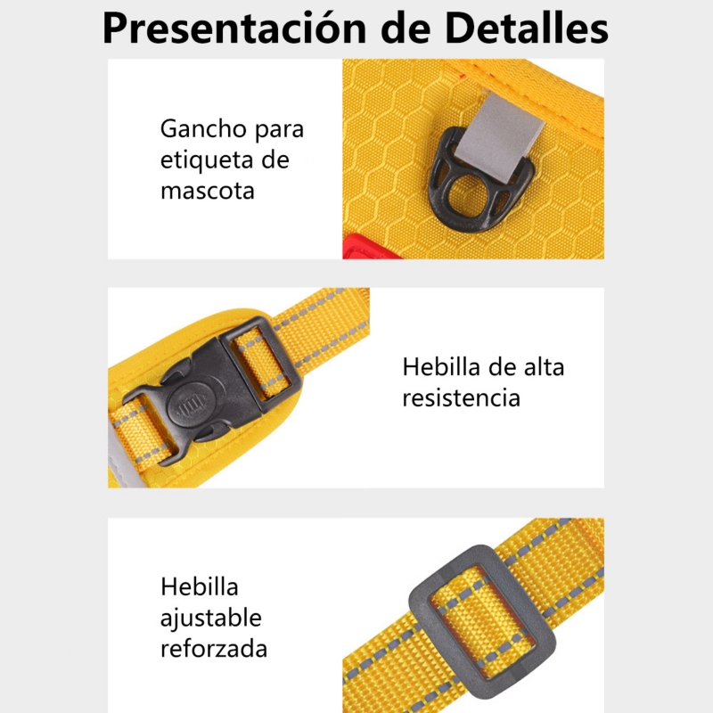 Foto 4 | Arnés Para Perros Con Acolchado De Seguridad Ajustable Reflectante Xs-xl - Venta Internacional.