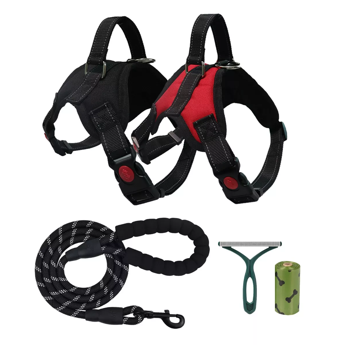 Kit 2 Pechera Arnes Correa Para Perro Talla G Eo Safe Imports Esi-16400 Multicolor