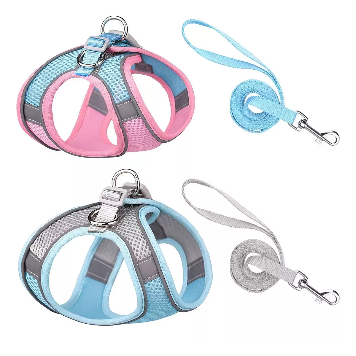 Foto 2 pulgar | Set 2 Pechera Arnés Y Correa Para Perros Y Gatos Estilo1 Talla Xs Eo Safe Imports Esi-17803 Multicolor