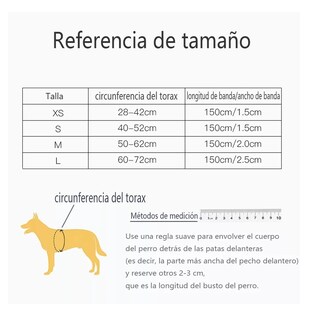 Foto 3 | Pecheras Arnés Lab.g Con Correa Y Bandas Reflectantes Para Perros Talla L, Azul Gris