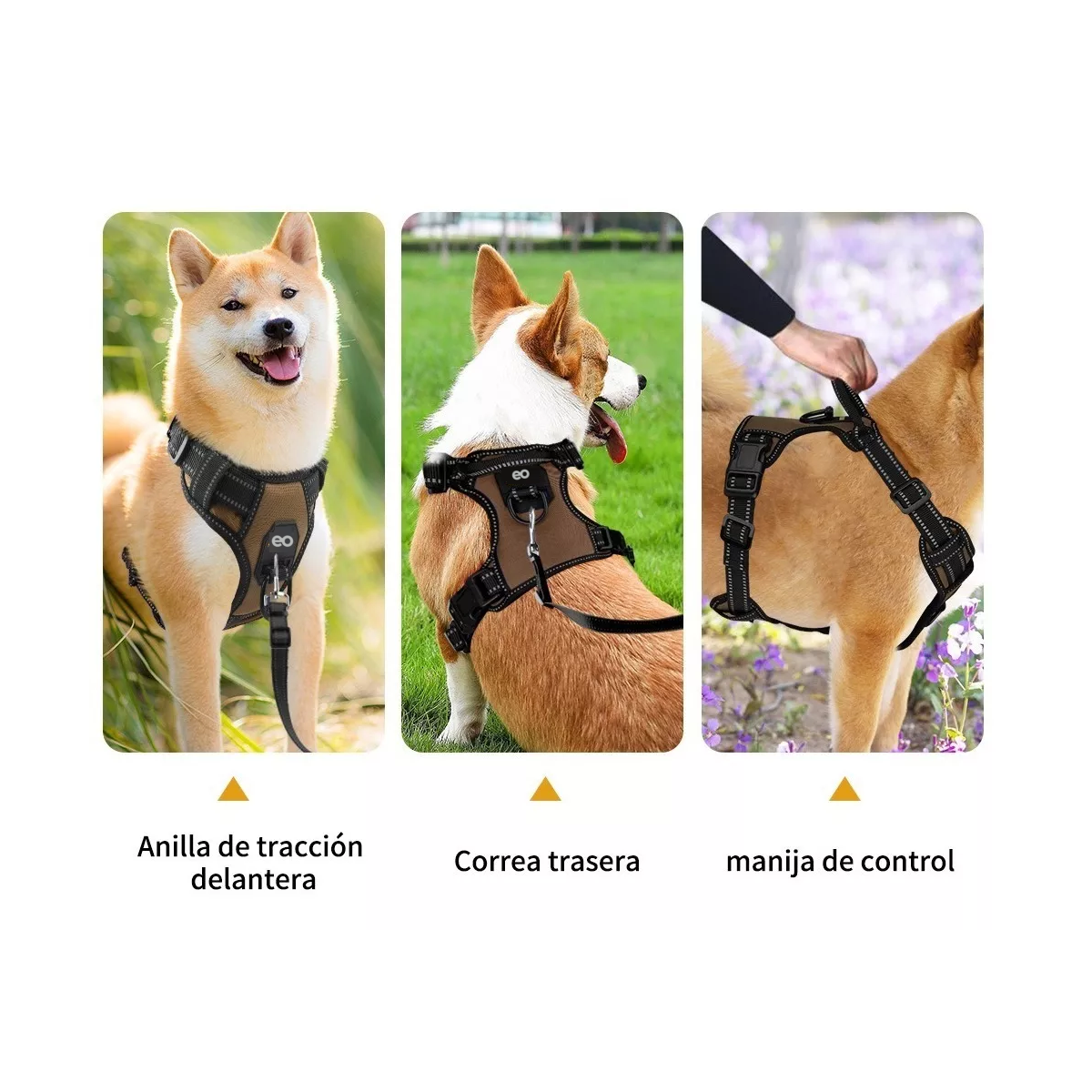 Foto 4 pulgar | Pechera Arnés Para Perro Regulable Con Bandas Reflectivas S Eo Safe Imports Esi-12842-1 Multicolor