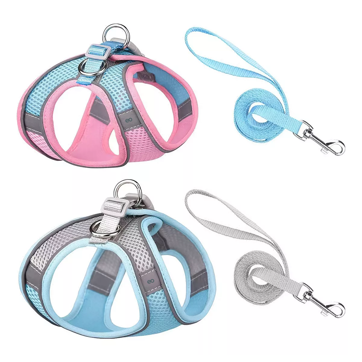 Set 2 Pechera Arnés Y Correa Para Perros Y Gatos Talla Ch Eo Safe Imports Esi-17803-1 Multicolor