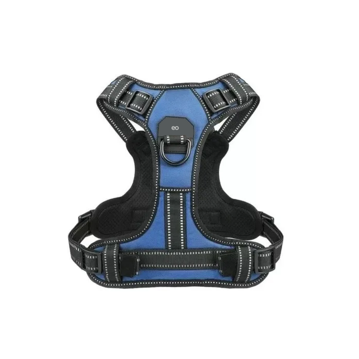 Pechera Arnés Para Perro Regulable Con Bandas Reflectivas Ch Eo Safe Imports Esi-11558-1 Azul