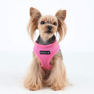 Foto 3 | Arnés Para Perros Puppia Soft, No Se Ahoga, De Malla Transpirable, Rosa M - Venta Internacional.