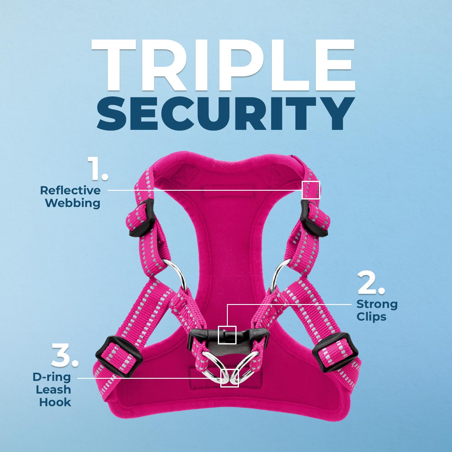 Foto 6 pulgar | Chaleco Para Perros Best Pet Supplies Voyager, Color Fucsia, Talla S - Venta Internacional.