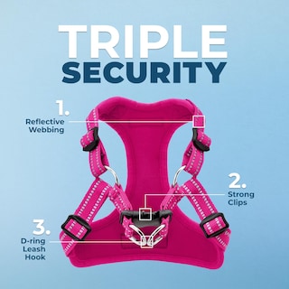 Foto 5 | Chaleco Para Perros Best Pet Supplies Voyager, Color Fucsia, Talla S - Venta Internacional.