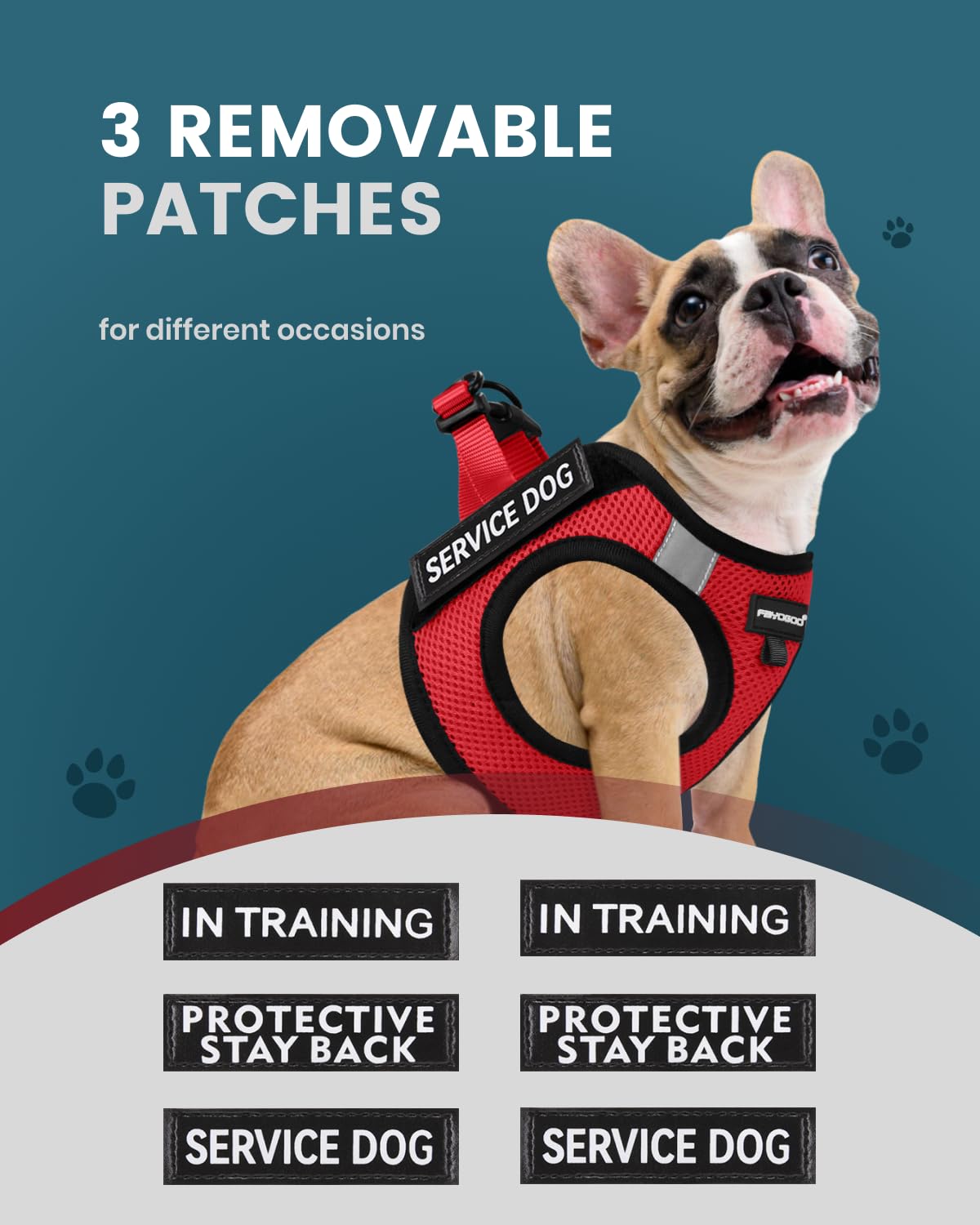 Foto 4 pulgar | Chaleco Ligero Para Perros De Servicio Fayogoo Para Razas Pequeñas - Venta Internacional.