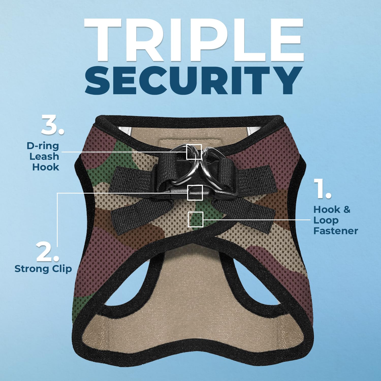 Foto 2 | Arnés Para Perros Voyager Step-in Air All Weather S Army/black - Venta Internacional.