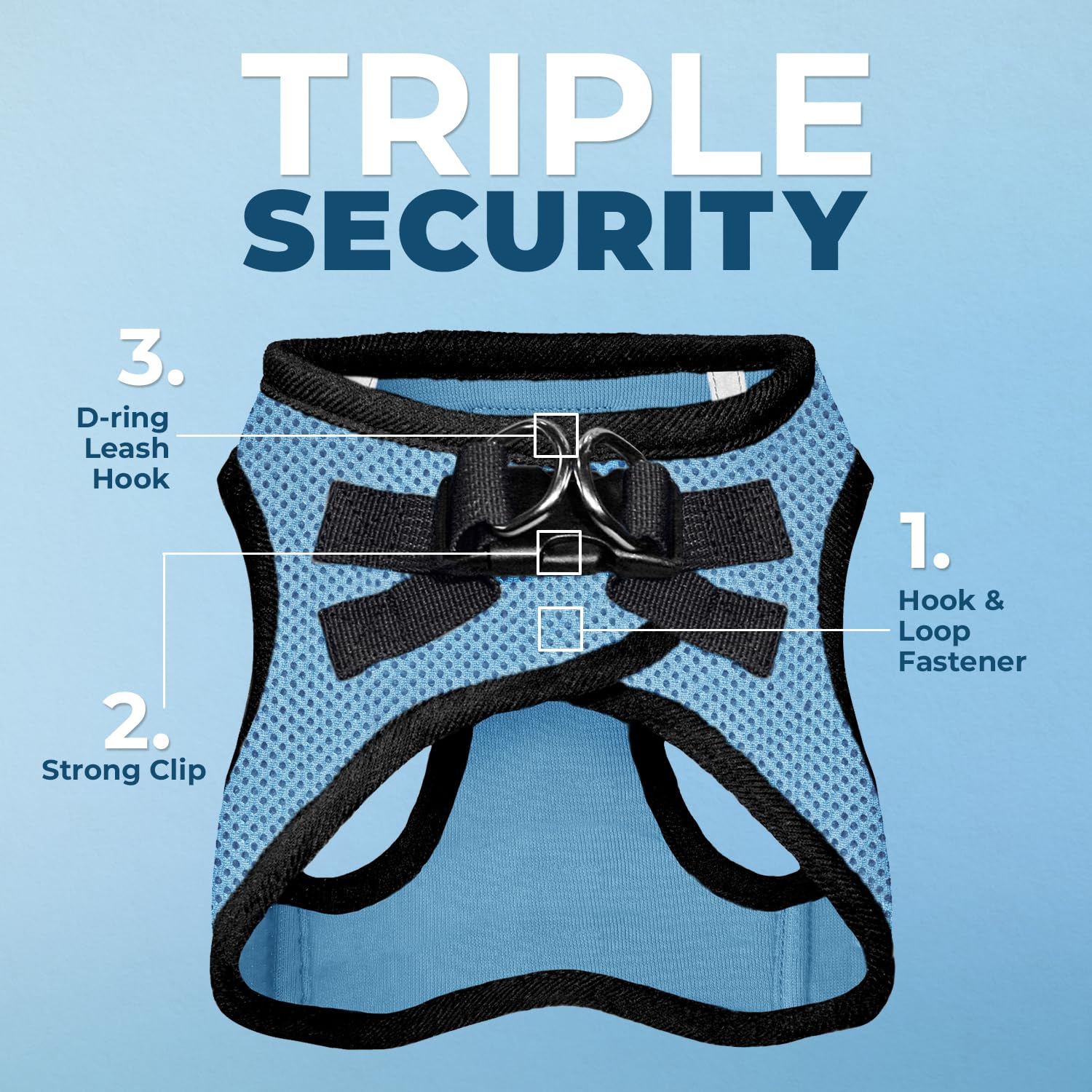 Foto 3 pulgar | Arnés Para Perros Voyager Step-in Air All Weather S Baby Azul/negro - Venta Internacional.