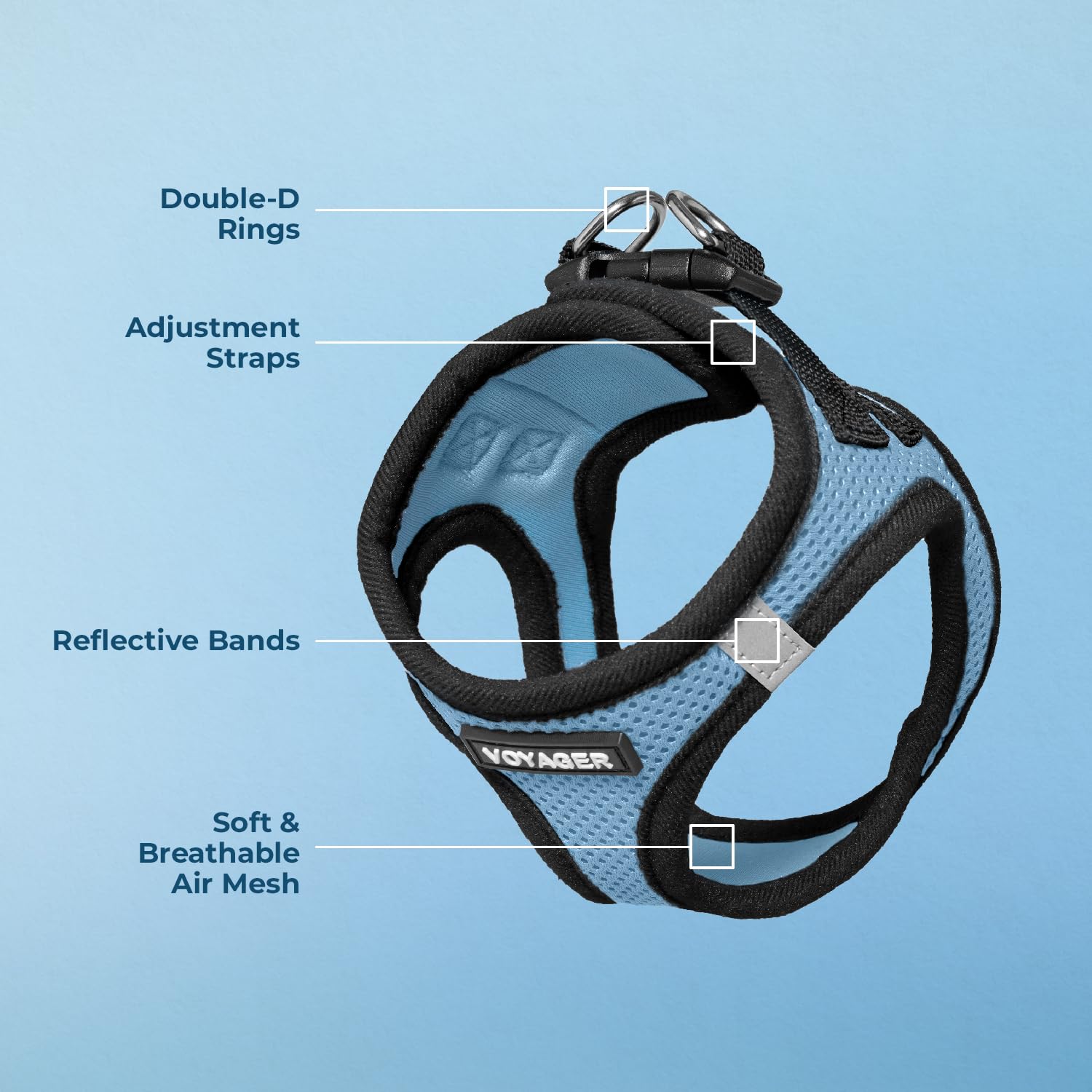 Foto 4 pulgar | Arnés Para Perros Voyager Step-in Air All Weather S Baby Azul/negro - Venta Internacional.