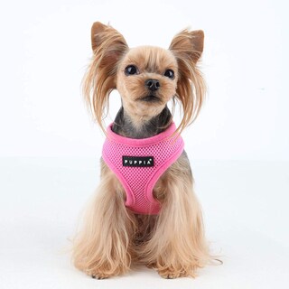 Foto 4 | Arnés Para Perros Puppia Soft, No Se Ahoga, De Malla Transpirable, Rosa, Pequeño - Venta Internacional.