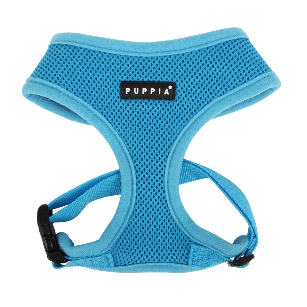 Foto 2 pulgar | Arnés Para Perros Puppia Soft, No Se Ahoga, Malla Transpirable, Azul Cielo, Talla M - Venta Internacional.