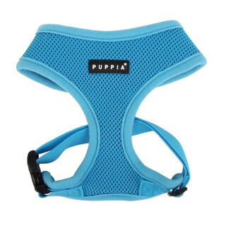 Foto 1 | Arnés Para Perros Puppia Soft, No Se Ahoga, Malla Transpirable, Azul Cielo, Talla M - Venta Internacional.