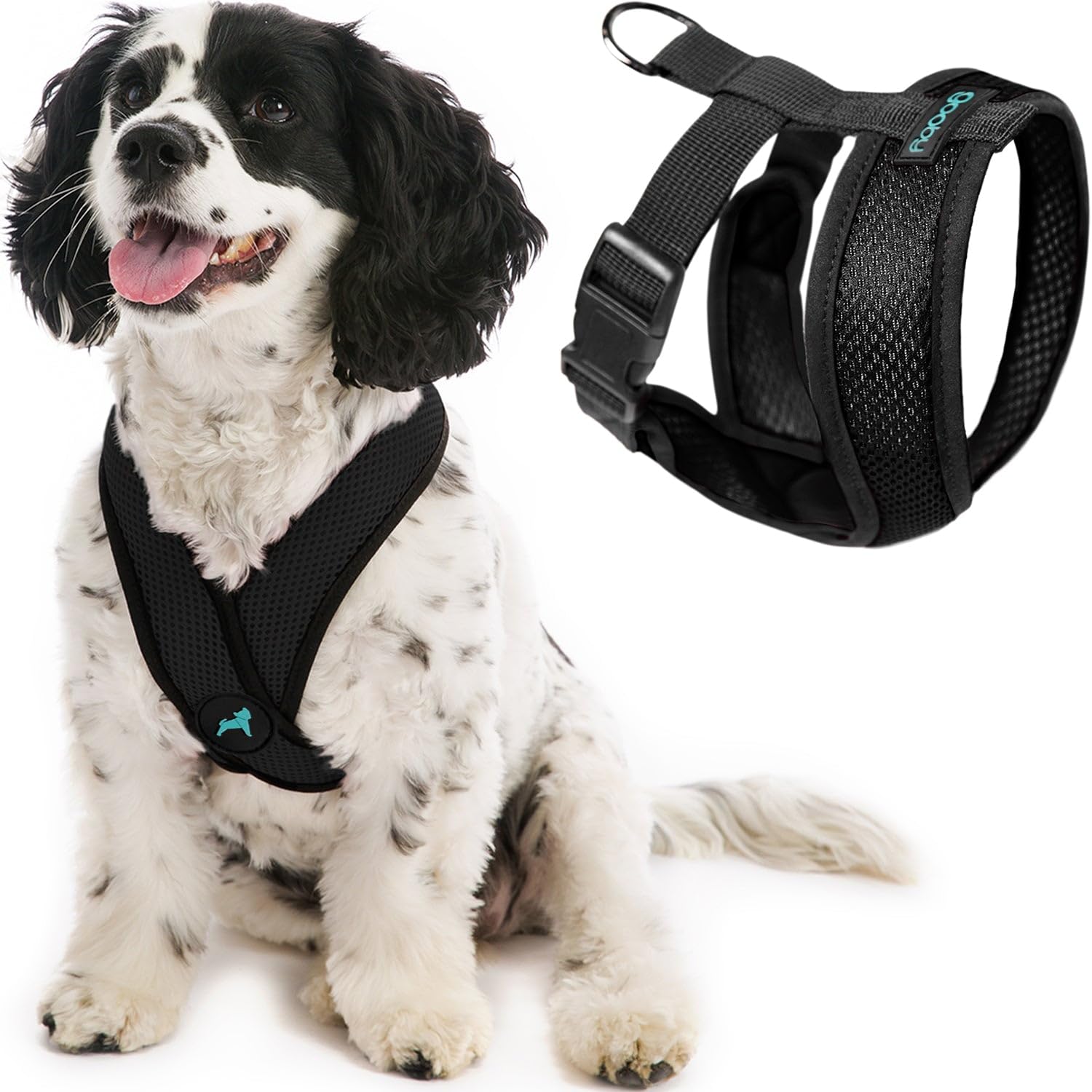 Foto 2 pulgar | Arnés Para Perros Gooby Comfort X Head En Negro Para Perros Grandes - Venta Internacional.