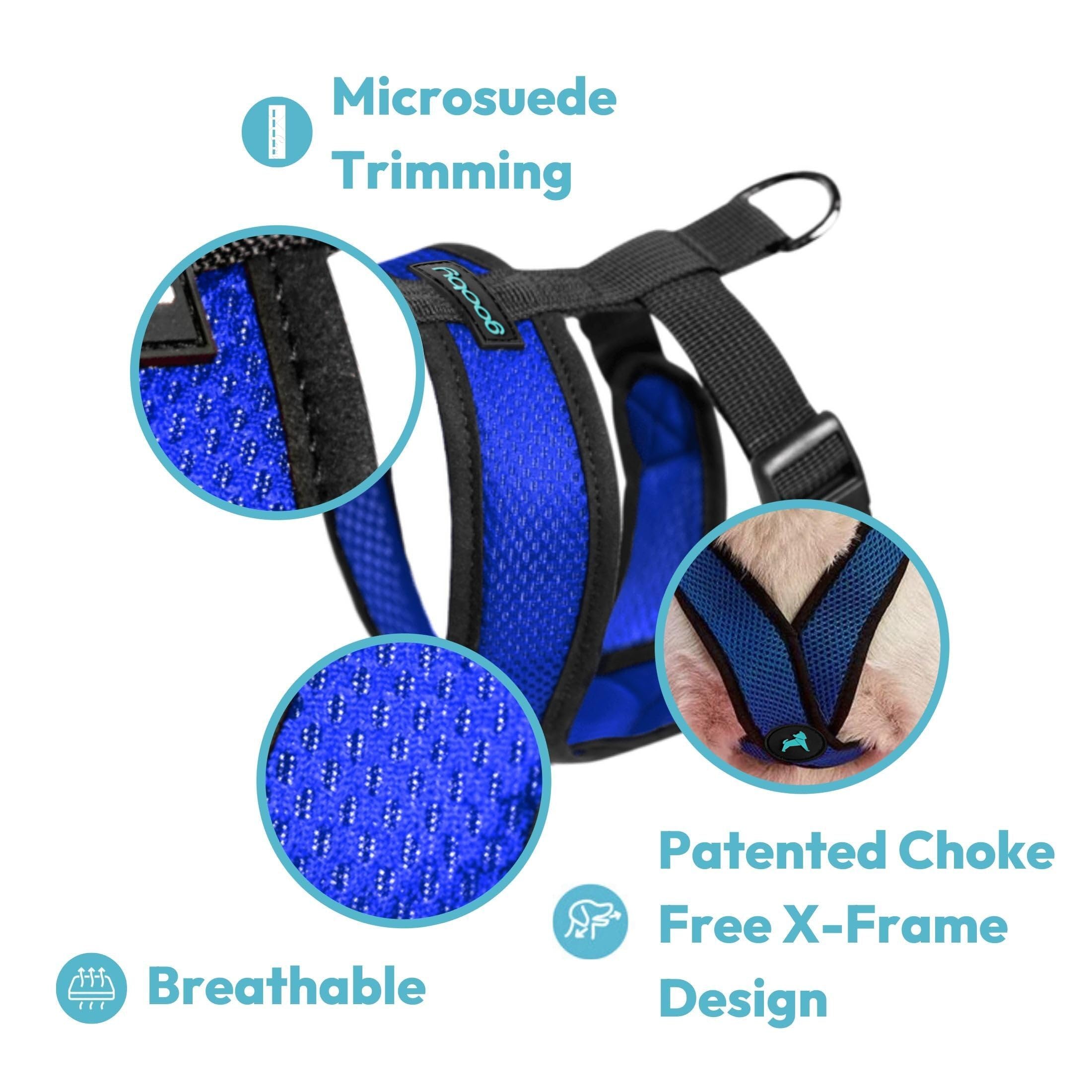 Foto 4 pulgar | Arnés Para Perros Gooby Comfort X Head En Negro Para Perros Grandes - Venta Internacional.
