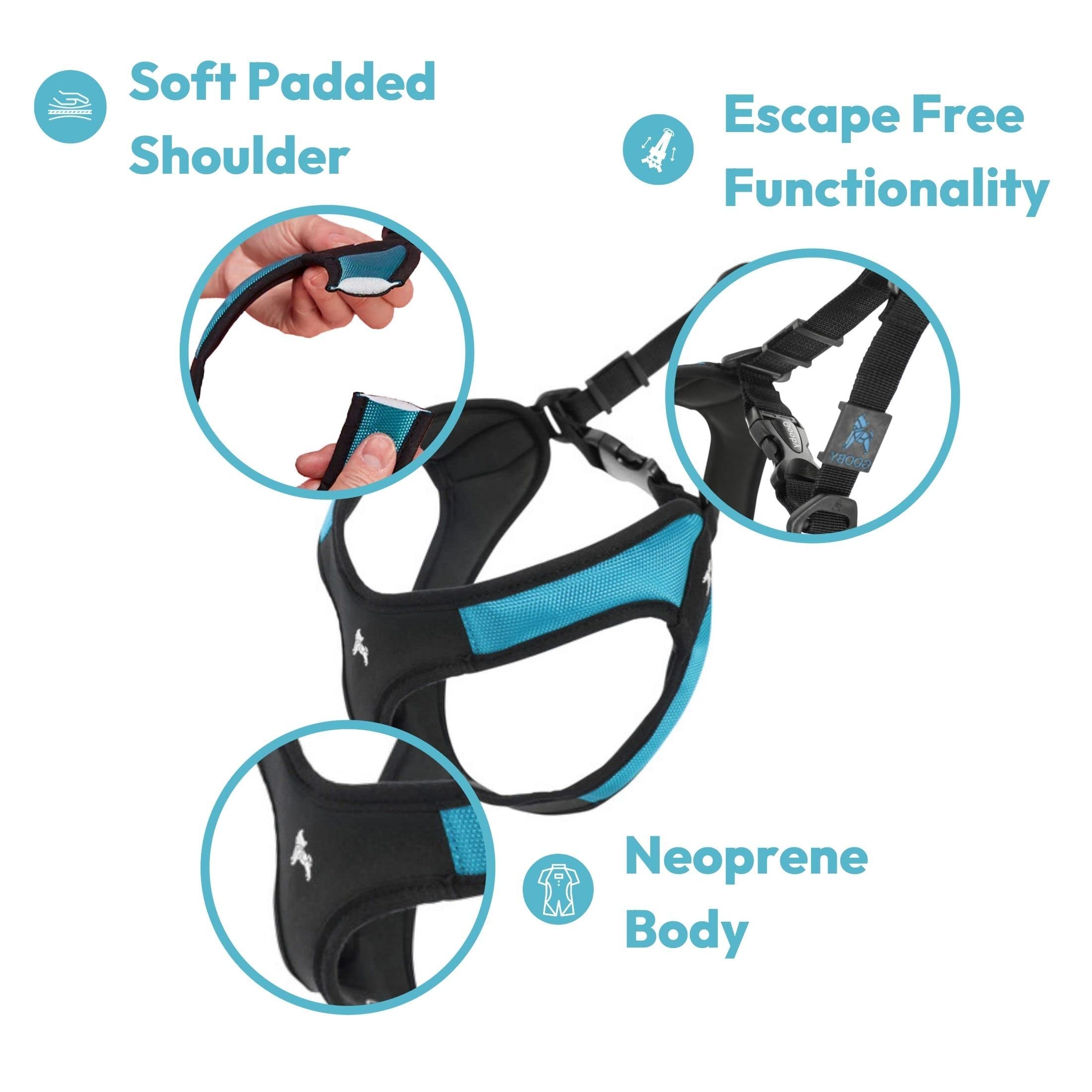 Foto 4 pulgar | Arnés Para Perros Gooby Escape Free Easy Fit Azul Para Perros Pequeños - Venta Internacional.