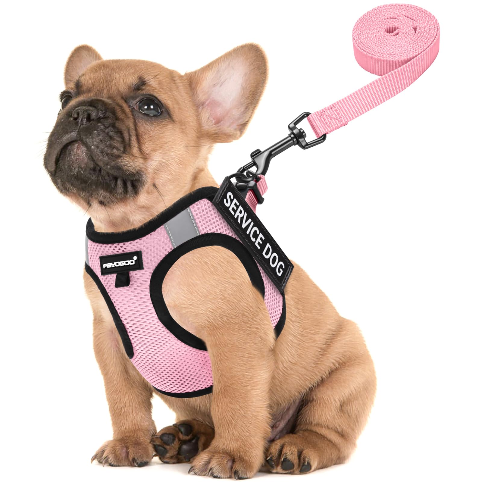 Chaleco Fayogoo Para Perros De Servicio, Ligero, Para Razas Pequeñas, Con Parches - Venta Internacional.