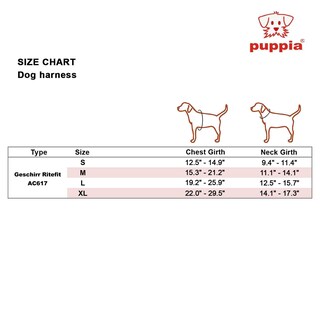 Foto 6 | Arnés Puppia Ritefit Con Cuello Ajustable Para Perros, Color Negro, Talla M - Venta Internacional.