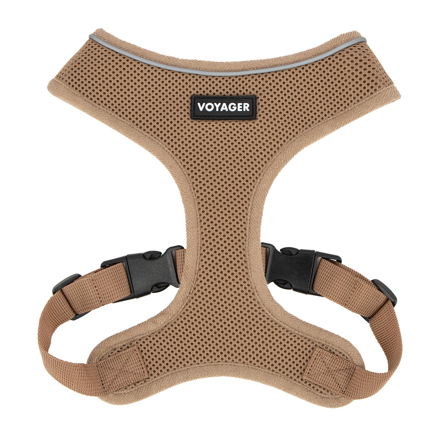 Foto 2 pulgar | Arnés Para Perros Voyager Aerolite, Malla Sin Tirones, Color Beige, Talla L - Venta Internacional.
