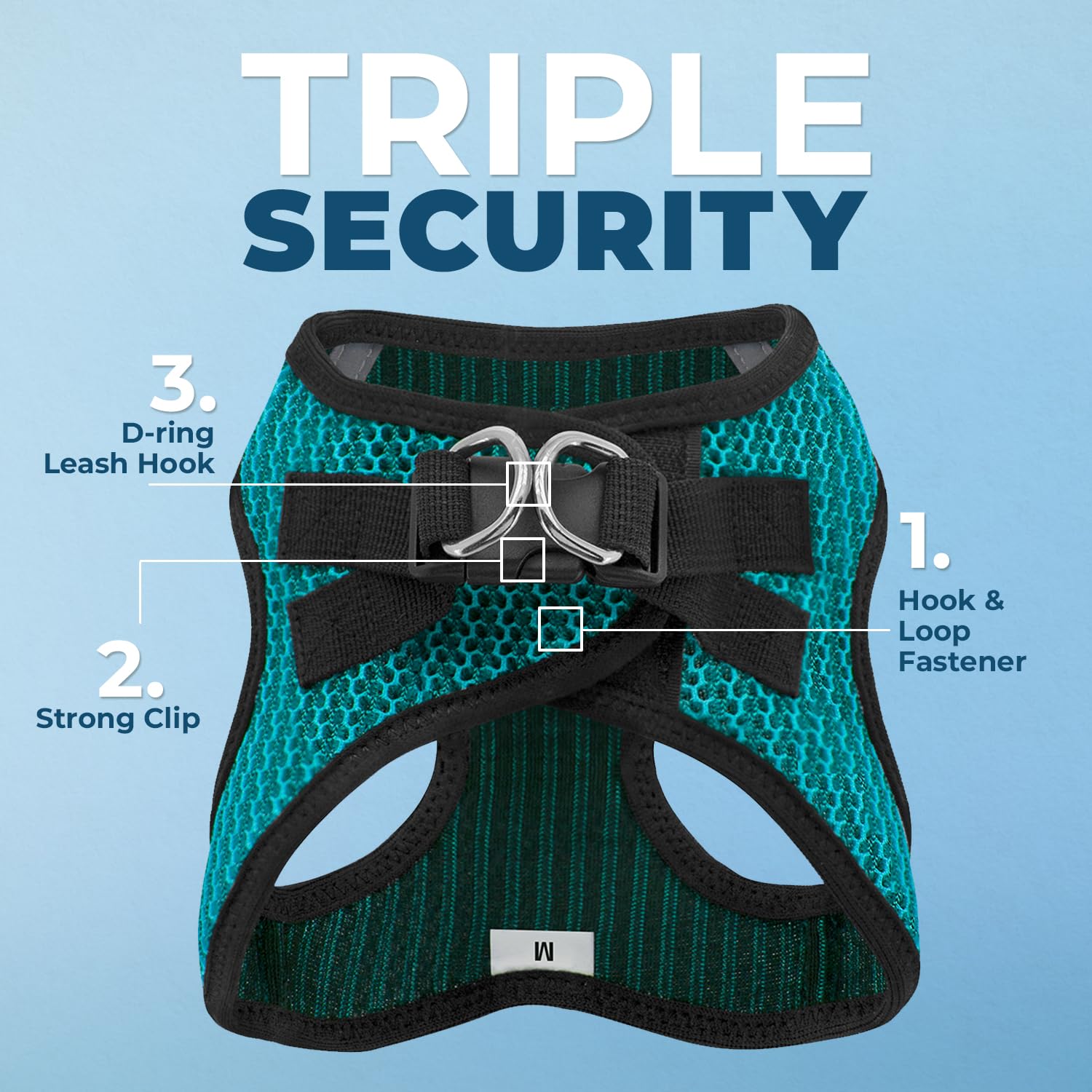 Foto 2 | Arnés Para Perros Voyager Step-in Air All Weather Mesh Turquesa Xl - Venta Internacional.