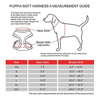 Foto 6 | Arnés Para Perros Puppia Soft, No Se Ahoga, De Malla Transpirable, Negro, Talla M - Venta Internacional.