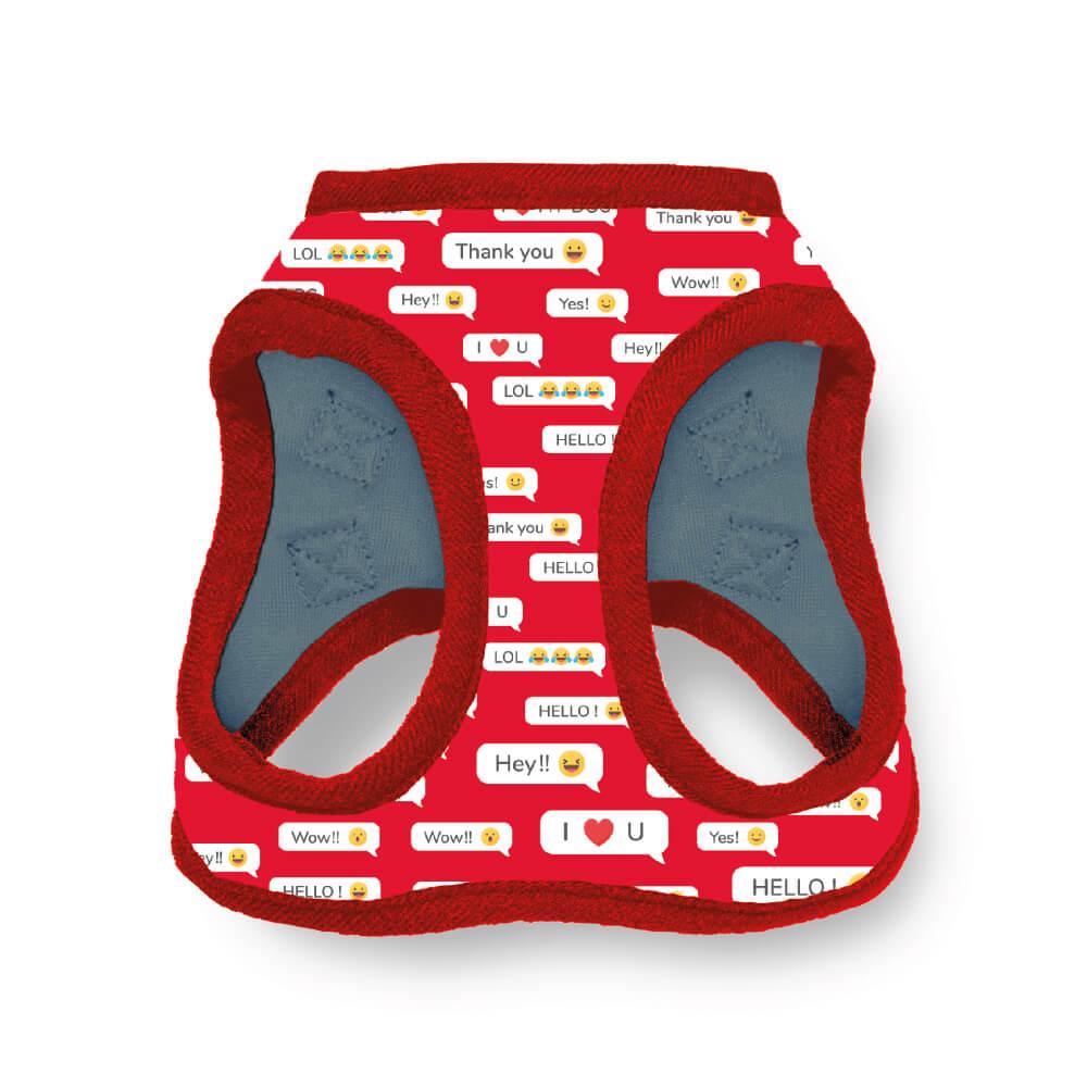 Foto 1 | Pechera Para Perro Jack Pet Emoticon Rojo Mediano