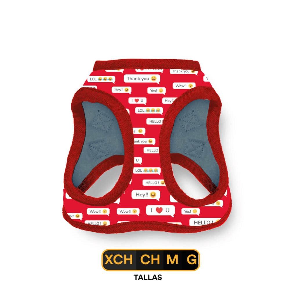 Foto 4 pulgar | Pechera Para Perro Jack Pet Emoticon Rojo Mediano