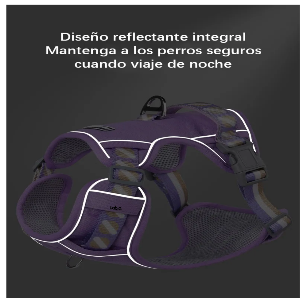 Foto 5 pulgar | Pechera Arnés Con Correa Para Perro  Lab.g, Violeta Talla Xs