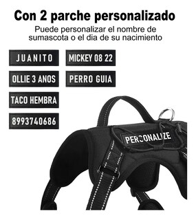 Foto 2 | Pechera Belug Arnés Táctica Con Correa Perro Largo Negro L