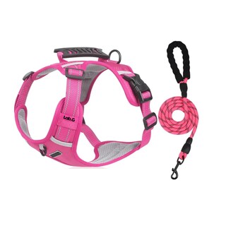 Foto 1 | Pechera Arnés De Seguridad Para Perro Lab.g, Fucsia Talla Xl