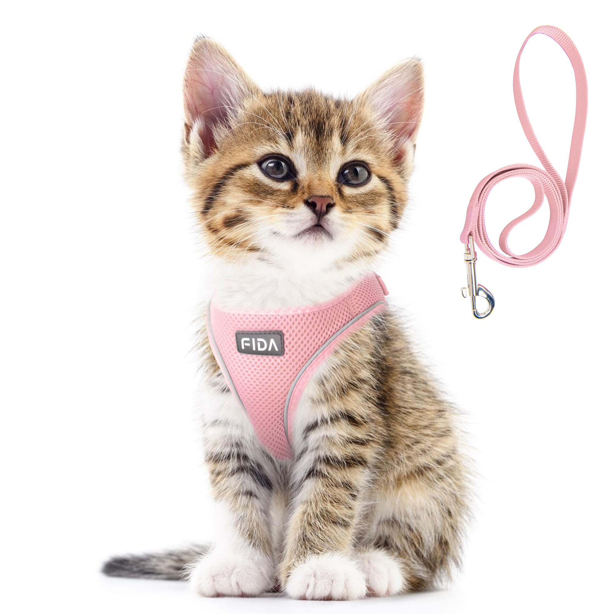 Foto 2 pulgar | Set De Arnés Y Correa Fida Para Pasear Perros Y Gatos, Color Rosa Xxxs - Venta Internacional.