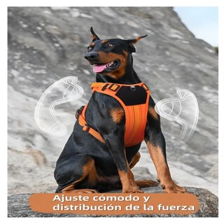 Foto 3 | Pechera Arnés Táctica Con Correa Perro Belug, Talla M Naranja