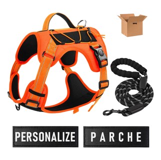 Foto 1 | Pechera Belug Arnés Táctica Con Correa Perro Talla M Naranja