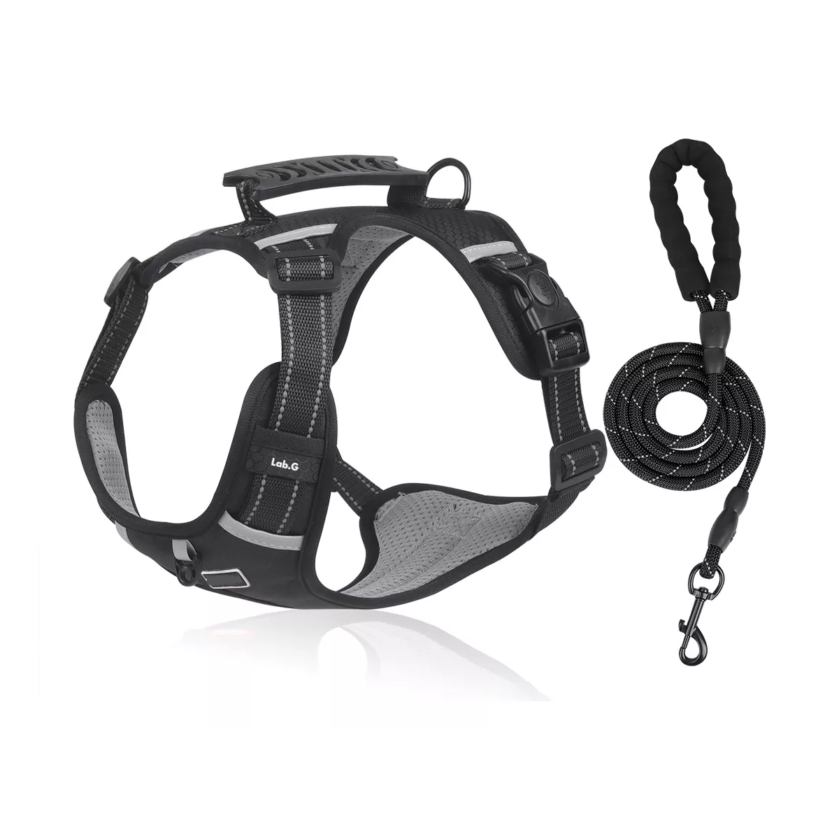 Foto 2 pulgar | Pechera Arnés De Seguridad Para Perro Talla Xl Lab.g Negro
