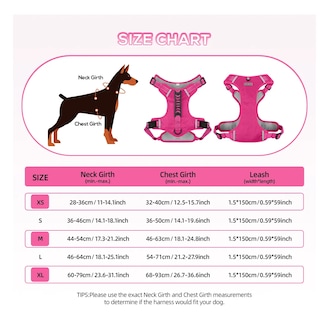 Foto 2 | Pechera Lab.g Arnés De Seguridad Para Perro Fucsia Talla S